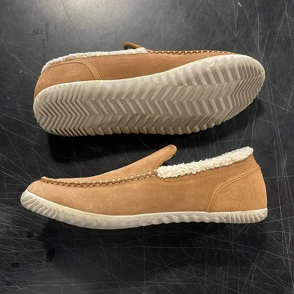 Sorel - Men's Sorel Dude Moc Slip-On, size 10 US mens, color brown. - Picture 3 of 5